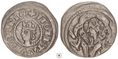  V. István (IV. Béla) 1245/1270-72 denár ÉH 268