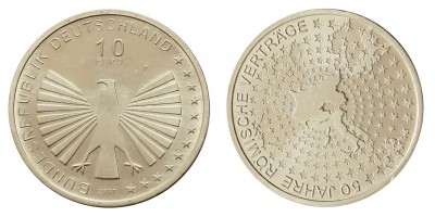 Németország 10 EURO 2007 BU Római Szerződés