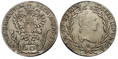 II.József 10 krajcár 1790 B.