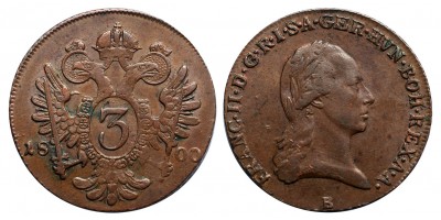 I.Ferenc 3 krajcár 1800 B