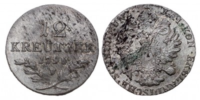 I.Ferenc 12 krajcár 1795 F