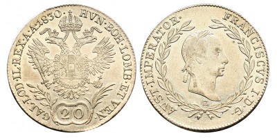 I.Ferenc 20 krajcár 1830 E
