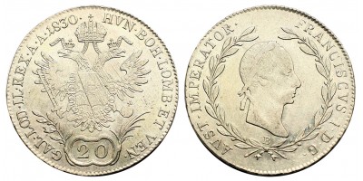 I.Ferenc 20 krajcár 1830 B