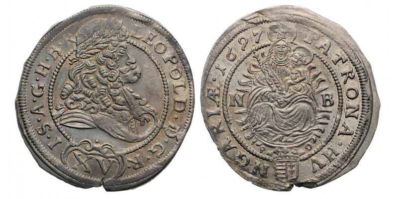 I.Lipót 15 krajczár 1697 Nagybánya