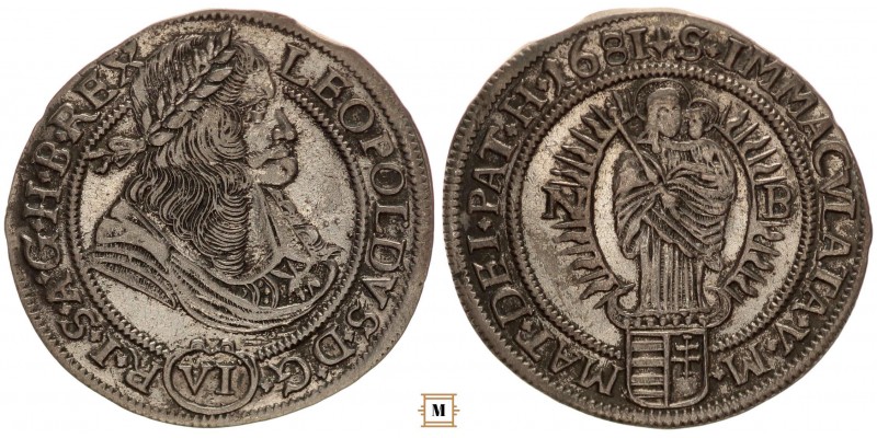 I. Lipót VI krajcár 1681 NB