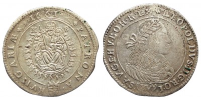 I.Lipót 15 krajcár 1661