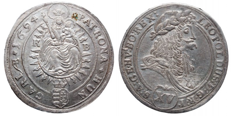 I.Lipót 15 krajcár 1694