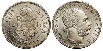 Ferenc József 1 Forint 1885 KB 