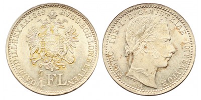 Ferenc József 1/4 florin 1862 A