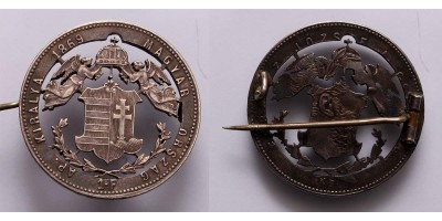 Ferenc József 1 forint 1869 patrióta bross