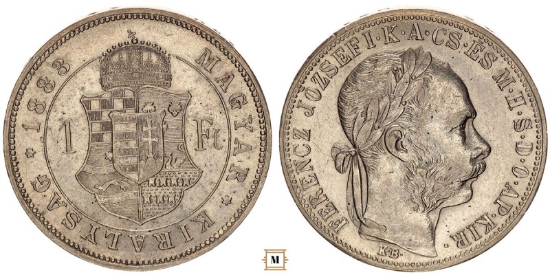 Ferenc József 1 forint 1883 KB