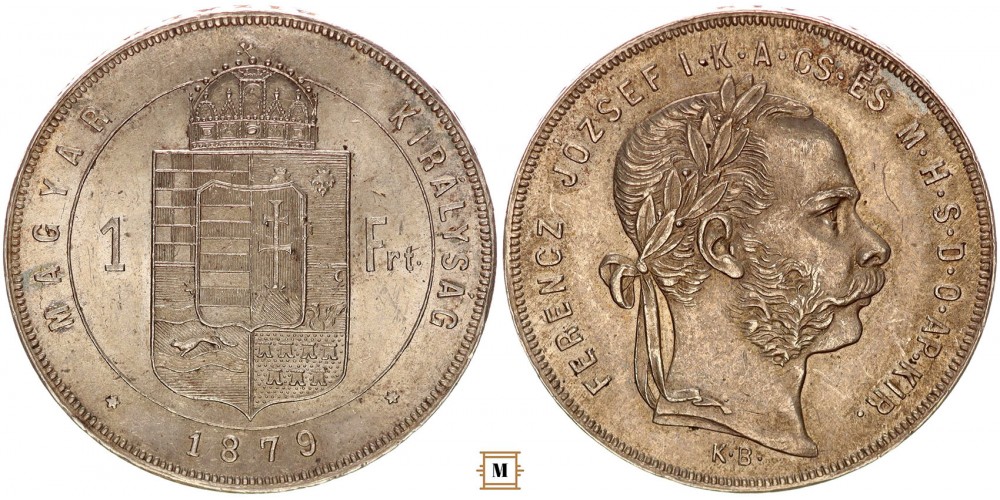 Ferenc József 1 forint 1879 KB