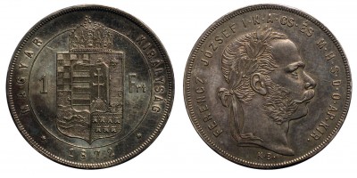 Ferenc József 1 Forint 1872 KB