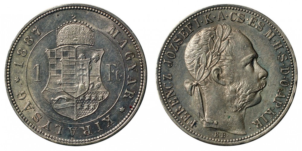 Ferenc József forint 1887 KB