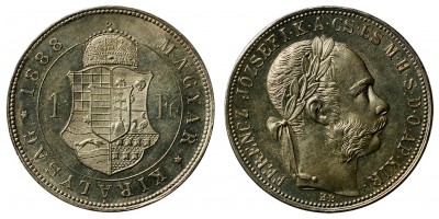 Ferenc József forint 1888 KB