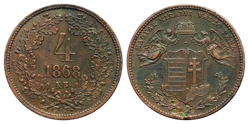 4 Krajcár 1868 K.B.