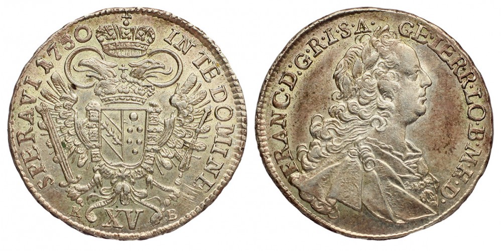 Lotharingiai Ferenc XV krajcár 1750 KB.