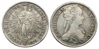 Mária Terézia tallér 1742 KB.