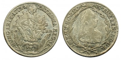 Mária Terézia 20 Krajcár 1779 B