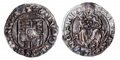 II. Lajos denár 1526 A-V/HK Visegrád ÉH 673
