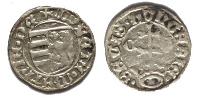 I. Mátyás 1458-90 denár C-S ÉH 557