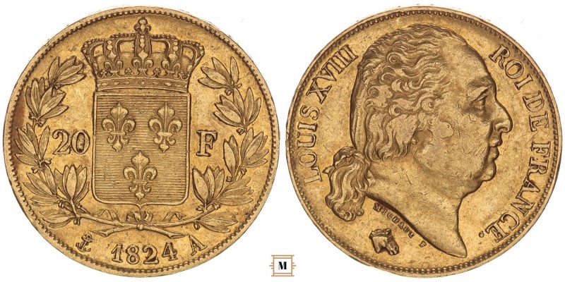 Franciaország 20 frank 1824 A