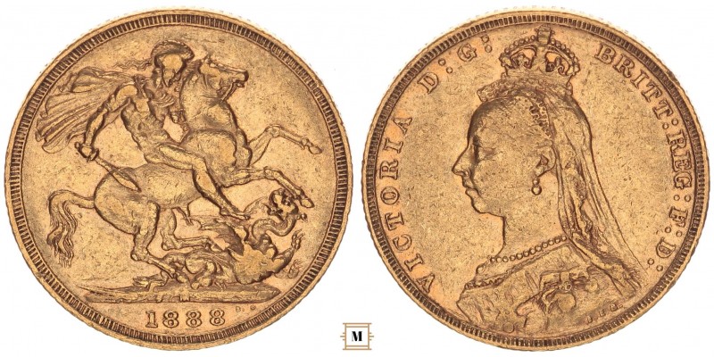 Ausztrália sovereign 1888 M