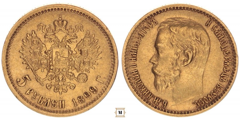 Oroszország 5 rubel 1899 ФЗ