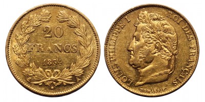 Franciaország 20 Francs 1834 A