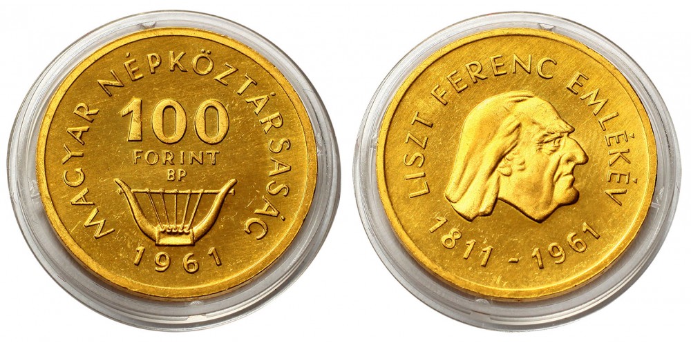 100 Forint Liszt 1961