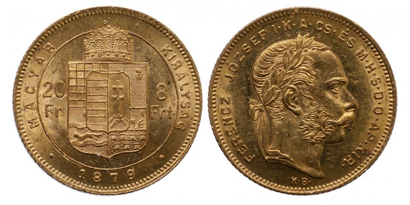 Ferenc József 8 Forint 1879 KB