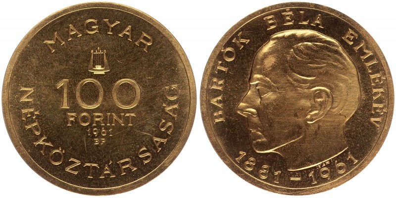 100 forint Bartók Béla 1961