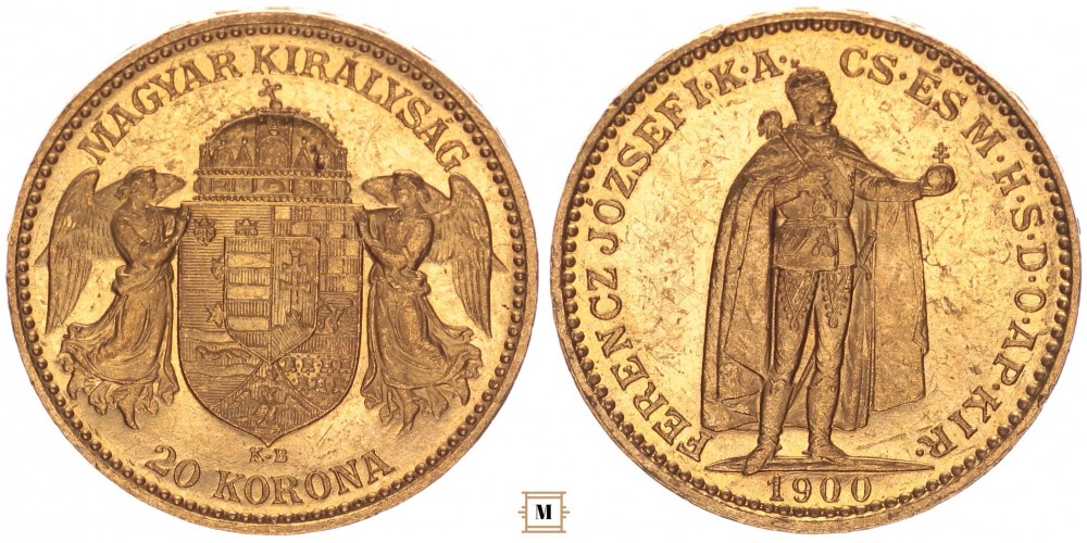 Ferenc József 20 korona 1900 KB