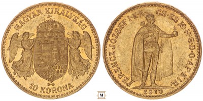 Ferenc József 10 korona 1910 KB