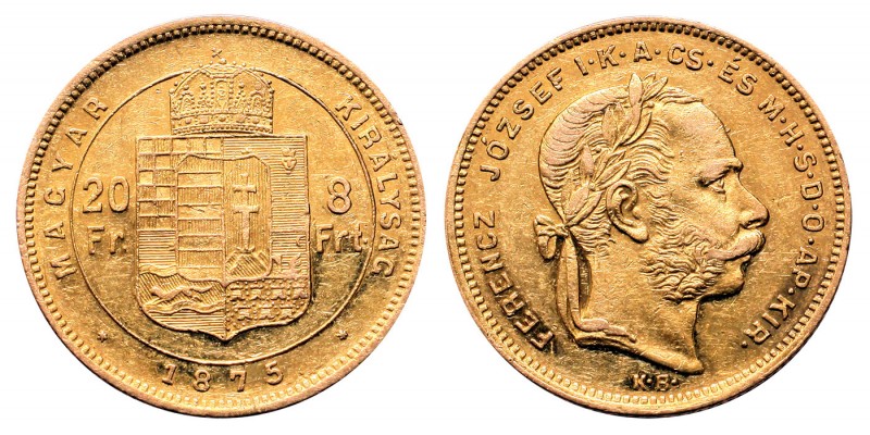 Ferenc József 8 Forint 1875 KB
