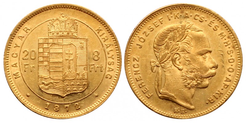 Ferenc József 8 Forint 1872 KB