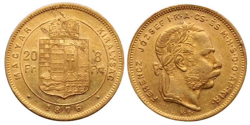 Ferenc József 8 forint 1876 KB