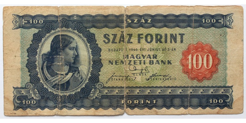 100 forint 1946