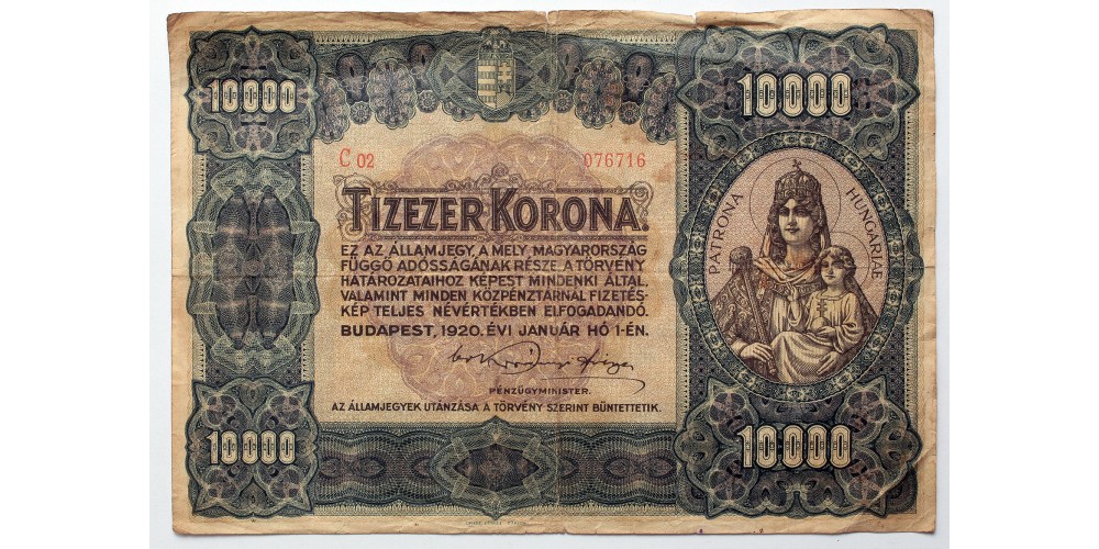10000 korona 1920