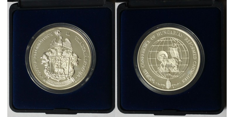II.Magyar Református világtalálkozó ezüst érem 1991