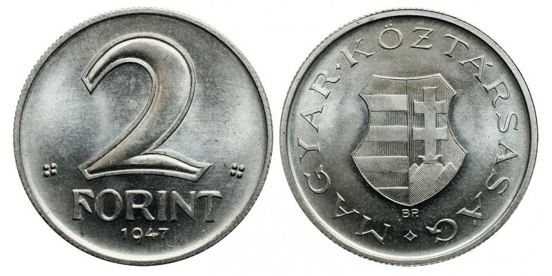 2 forint 1947 jelöletlen ARTEX utánveret