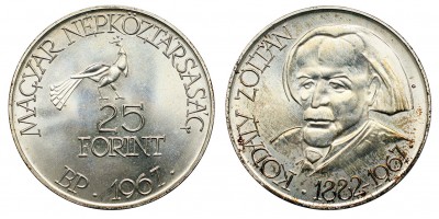 Kodály sor 25-50-100 forint 1967