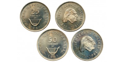 Liszt 25-50 forint  1961