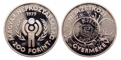 200 forint Nemzetközi Gyermekév  1979 