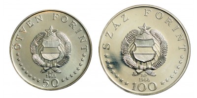 Semmelweis 50, 100 Forint 1968 BU