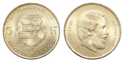 Kossuth 5 Forint 1947