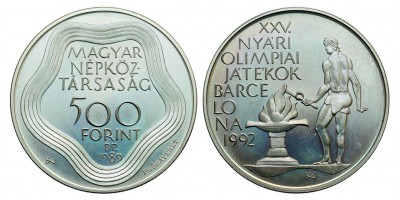 500 forint Olimpia  1989 BU próbaveret