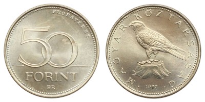 50 Forint 1992 Próbaveret