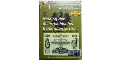 Osztrák bankjegy katalógus 1759-től