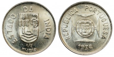 Portugal-India 1/2 rupee 1936